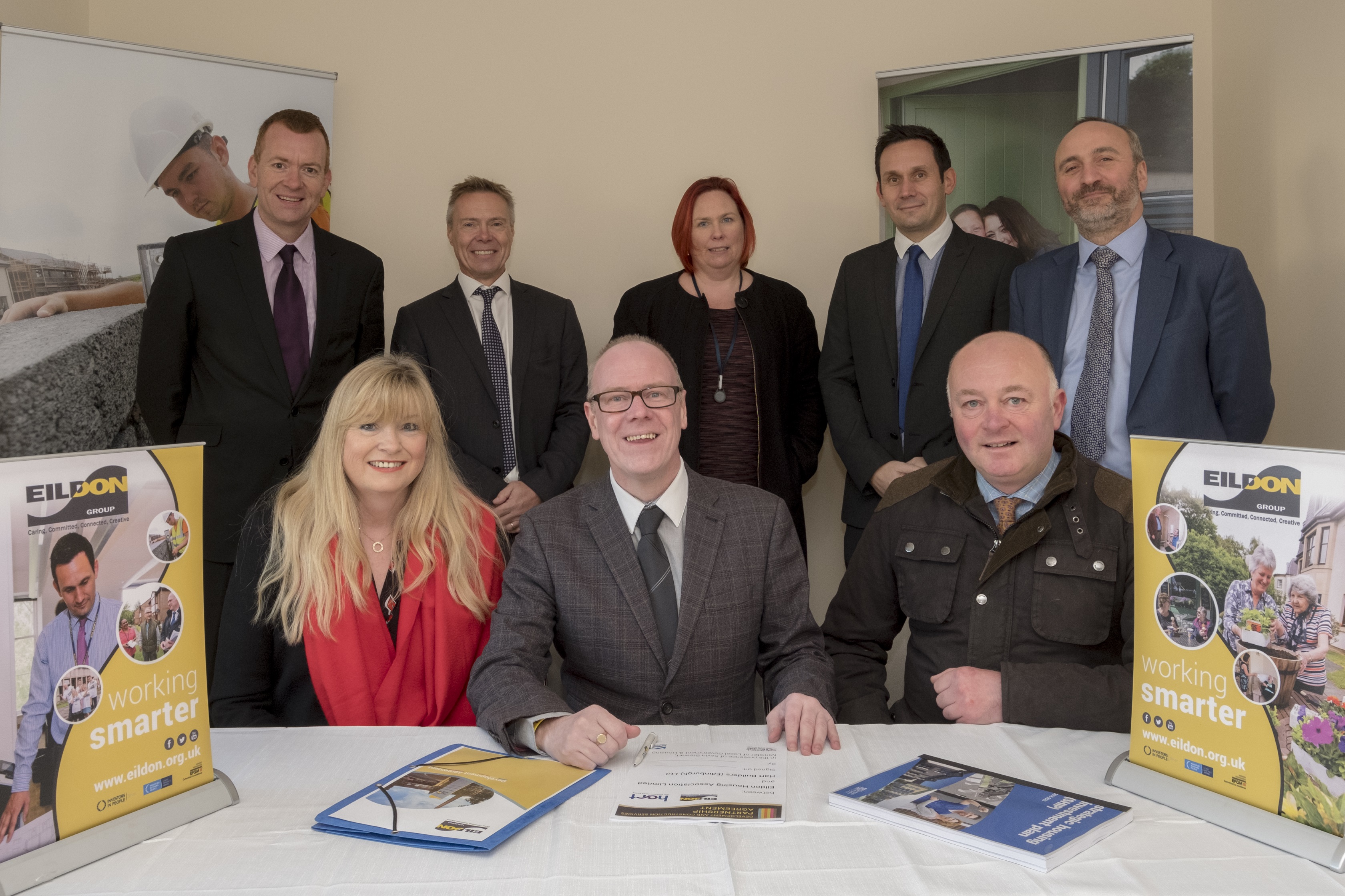 Left to Right back row: Alastair Dee, Colin Macdonald, Gill Henry, Kevin Scott, Nile Istephan Front row: Cathie Fancy, Kevin Stewart, Cllr Mark Rowley