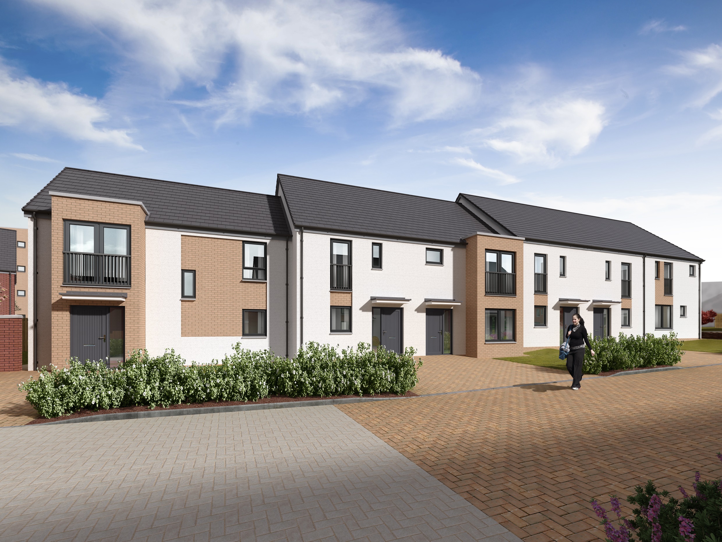 CGI street scene of Vision development