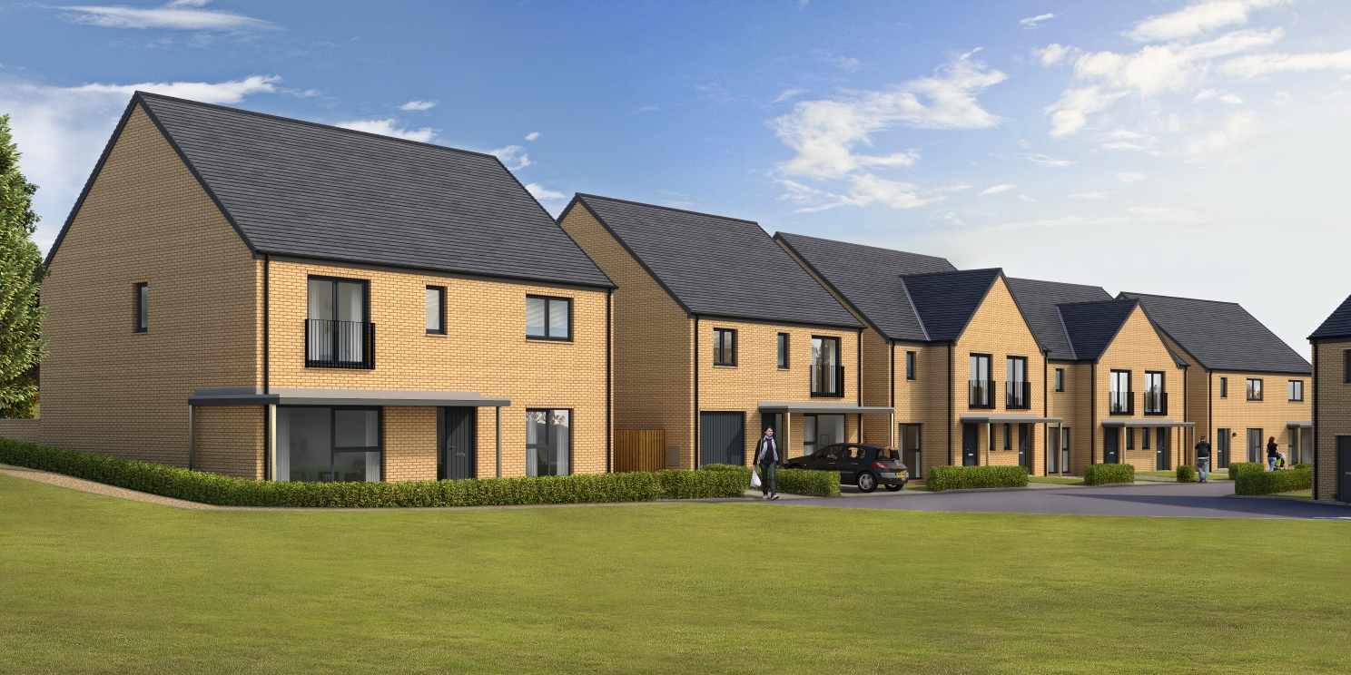 CGI of Manor Wood street scene