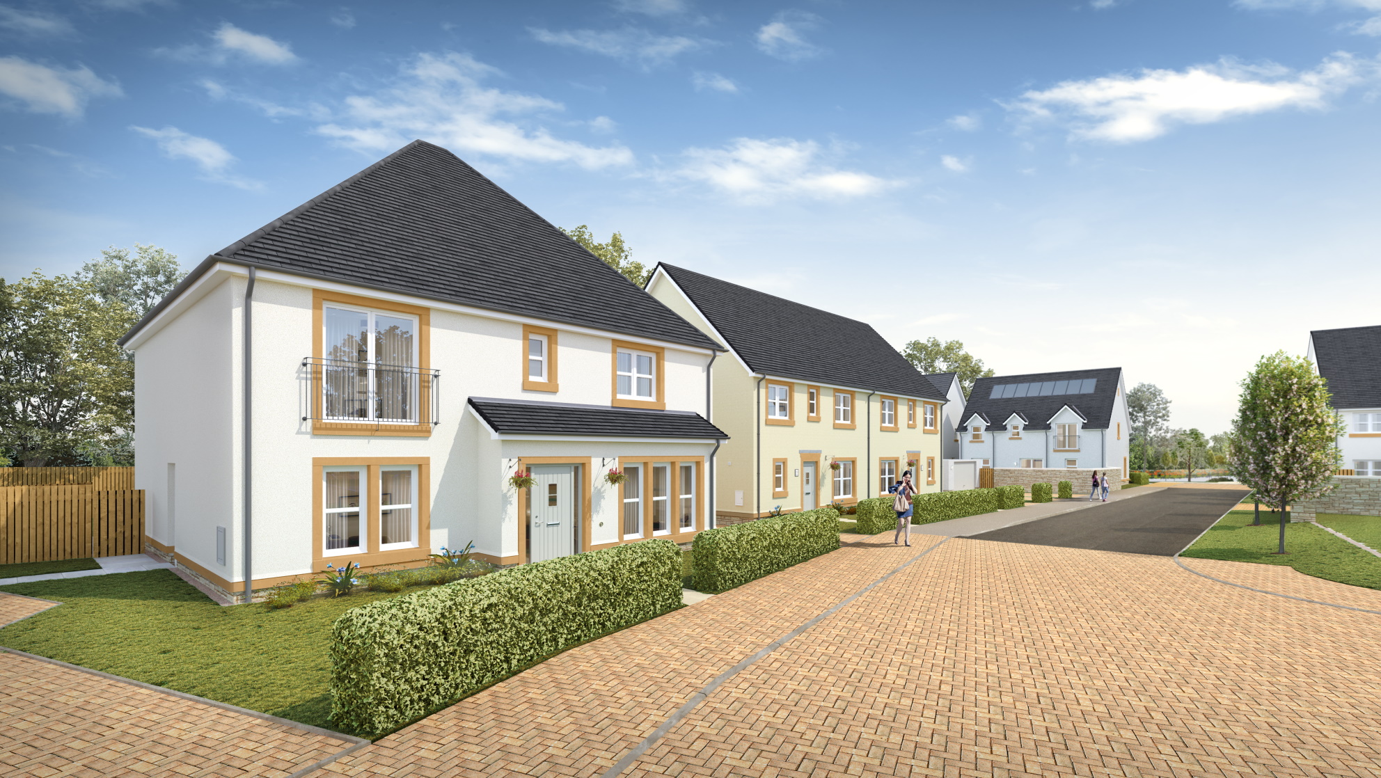 CGI of Meadowside Street scene