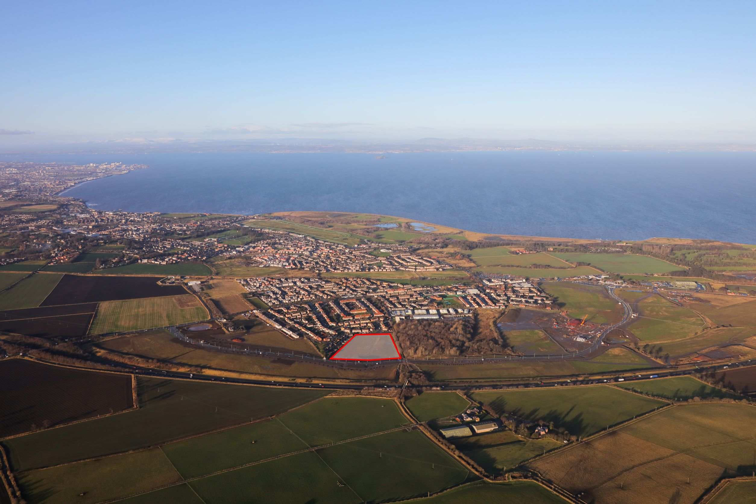 Wallyford aerial image