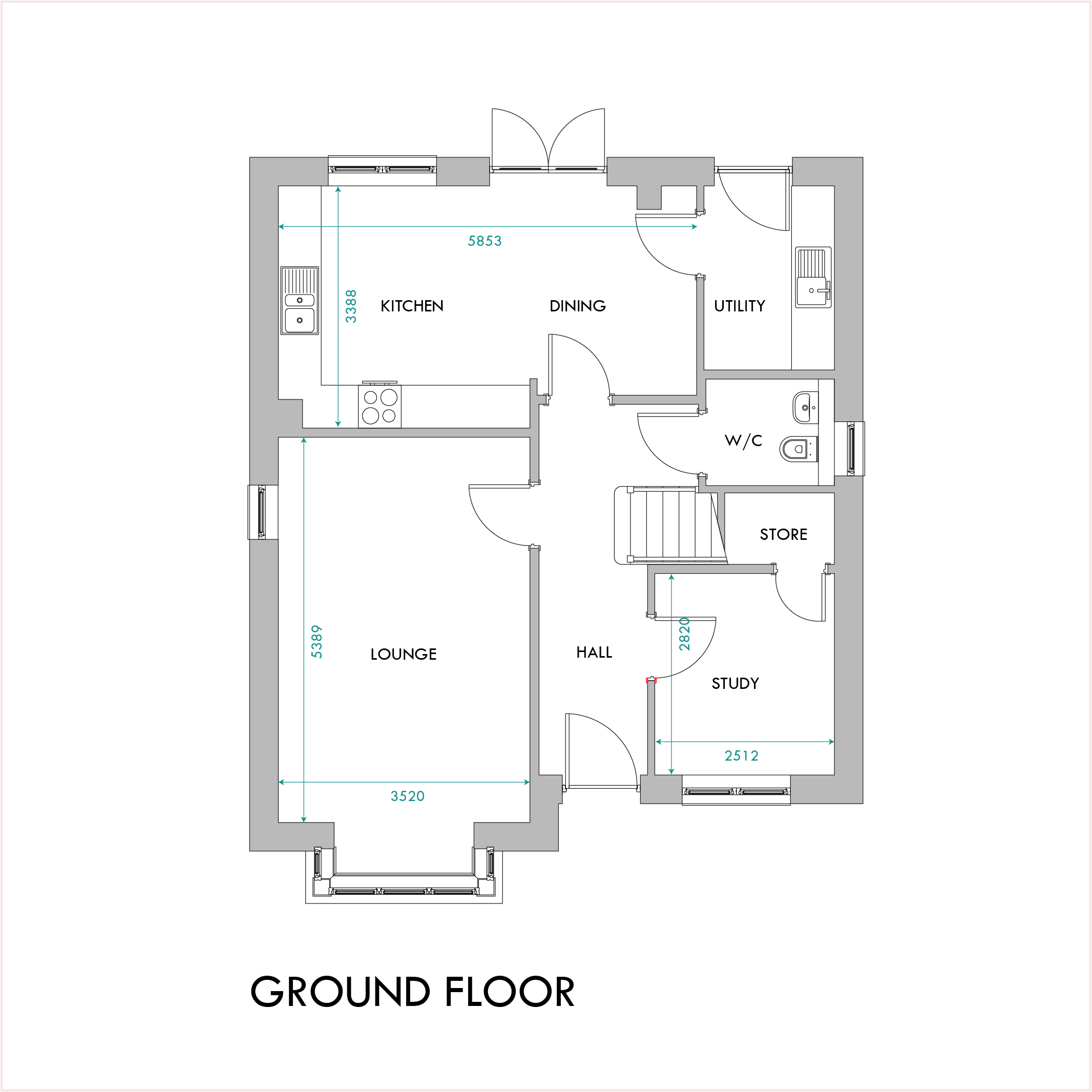 Redwood ground floor plan