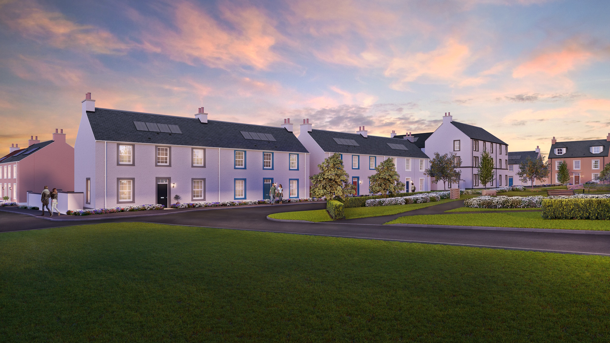 CGI of Longniddry Village phase 2 development 