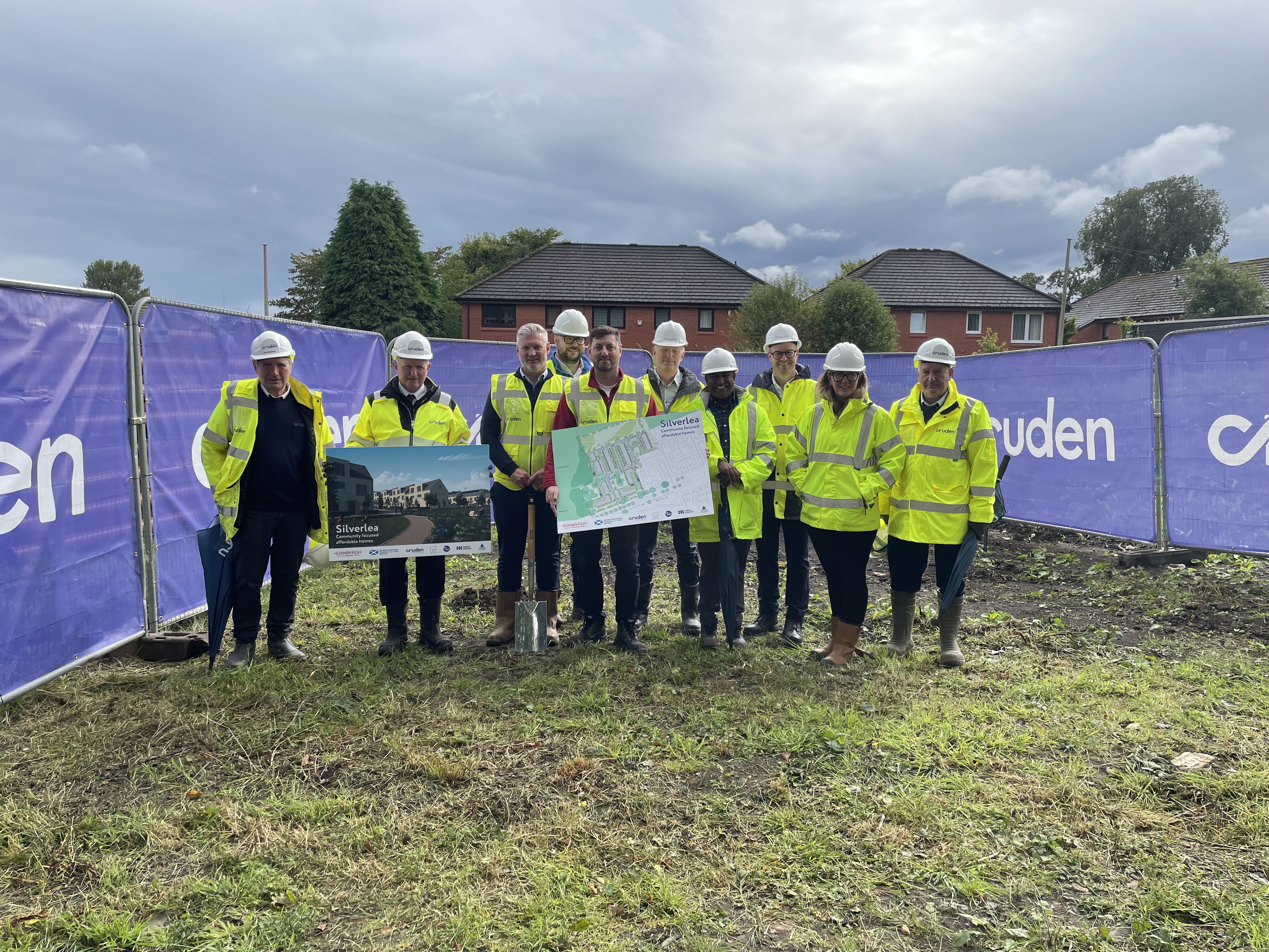 sod-cutting ceremony at Silverlea 