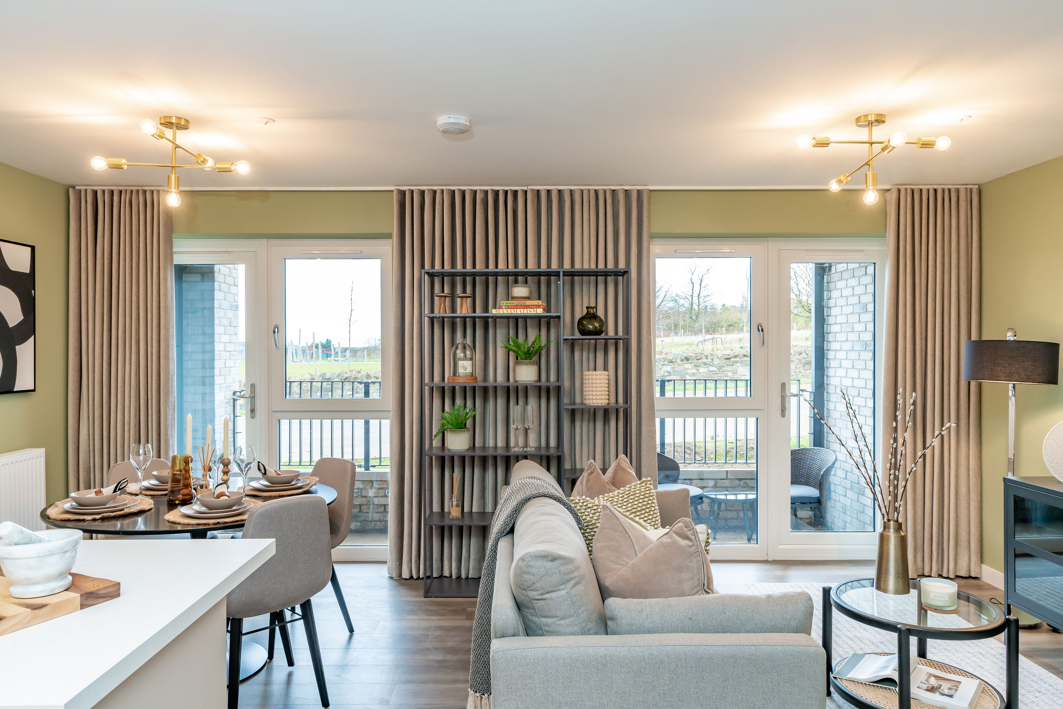 West Craigs Green show apartment