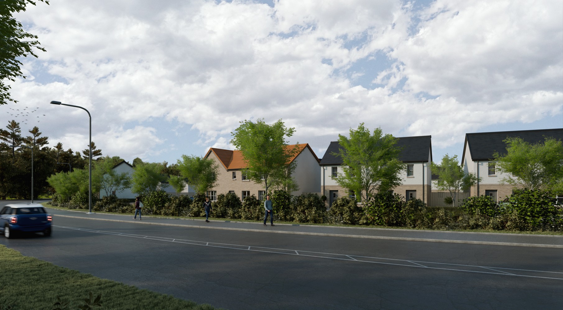 A CGI of the development