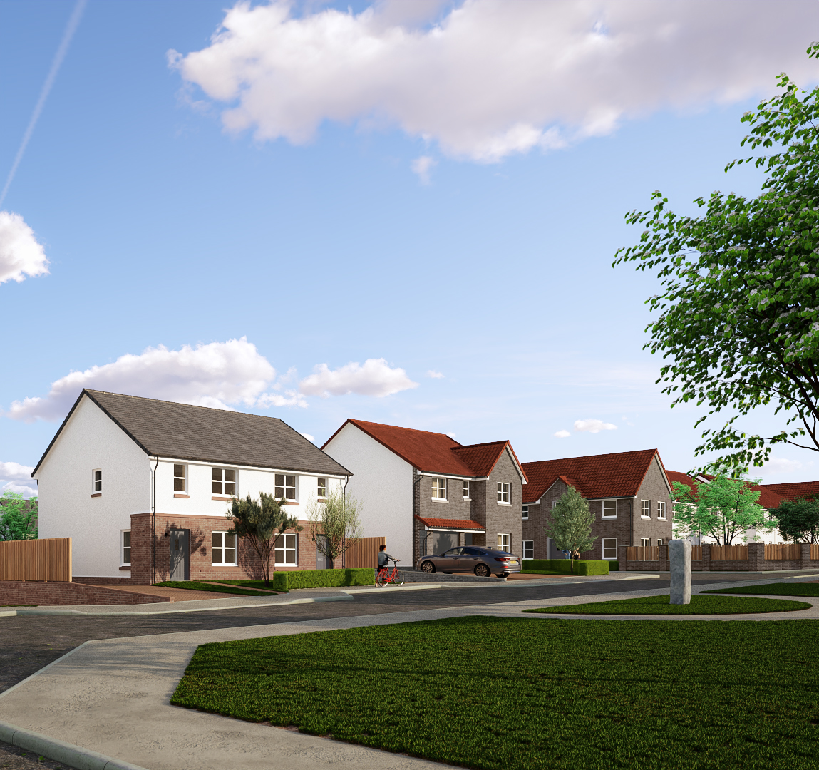 CGI of Neilston Development 