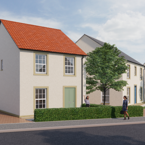 Planning CGI of Pittenweem development 