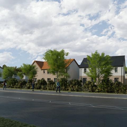 A CGI of the development