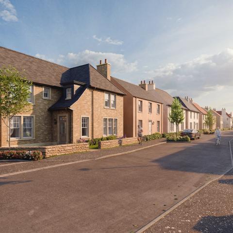 CGI of Elie development in Fife 