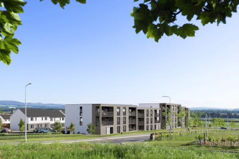 CGI of West Craigs Green development
