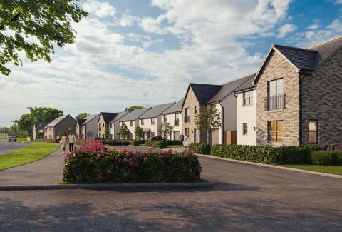CGI of Longthorn Gardens development 