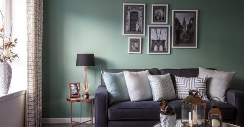 Living room of Royal Park View showhome 
