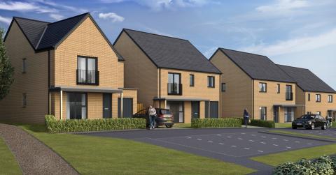 CGI of Manor Wood street scene