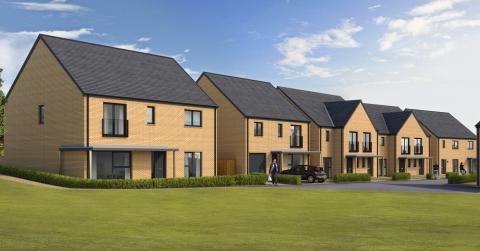 CGI of manor Wood street scene