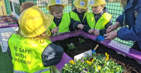 Nursery children from Inverclyde school 