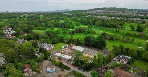 The Avenue Barnton drone image