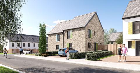 CGI of Hawkhead Mews 