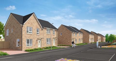 CGI of King's View development street scene