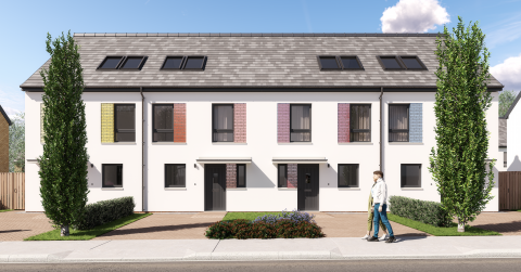 CGI of Goudie house type 