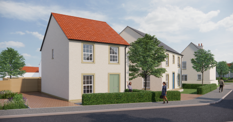 Planning CGI of Pittenweem development 