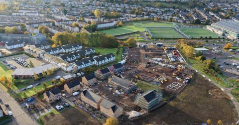 Aerial View of King's View Development 