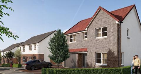 CGI of Stonefield Brae Neilston development 
